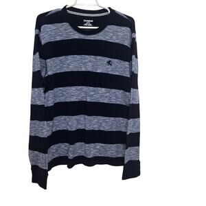 Express Waffle Knit Stripe Crewneck Sweater Men’s XL